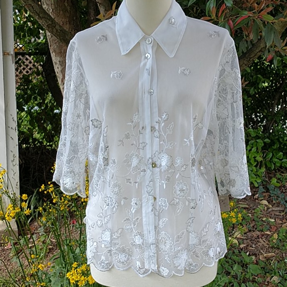 Mastro Moda sheer blouse